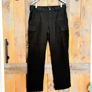5.11 Tactical Stryke Pants Black Mens 36x32 Flex-Tac Ripstop Cargo Work Trousers